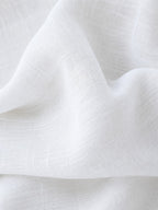 Light-Filtering Pure Linen Fabric with Natural Drape