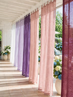 Light-Filtering Pure Linen Fabric with Natural Drape