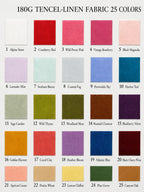 tencel180gsm, 100% Pure Linen Fabric by the Yard – Medium Weight 188gsm, 57" Wide (Copy) (Copy)