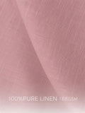 Vintage Rose 100% Pure Linen Fabric by the Yard & Swatch