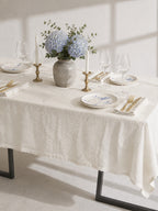 100% Pure Linen Fabric for Tablecloths & Napkins by the Yard