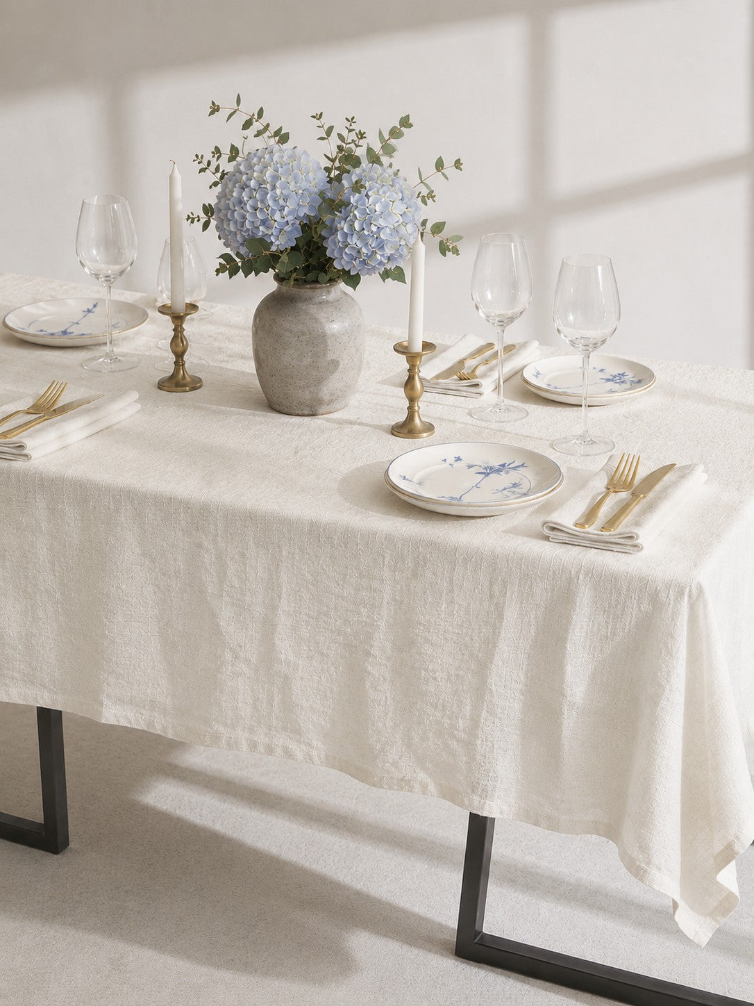 100% Pure Linen Fabric for Tablecloths & Napkins by the Yard