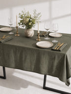 100% Pure Linen Fabric for Tablecloths & Napkins by the Yard
