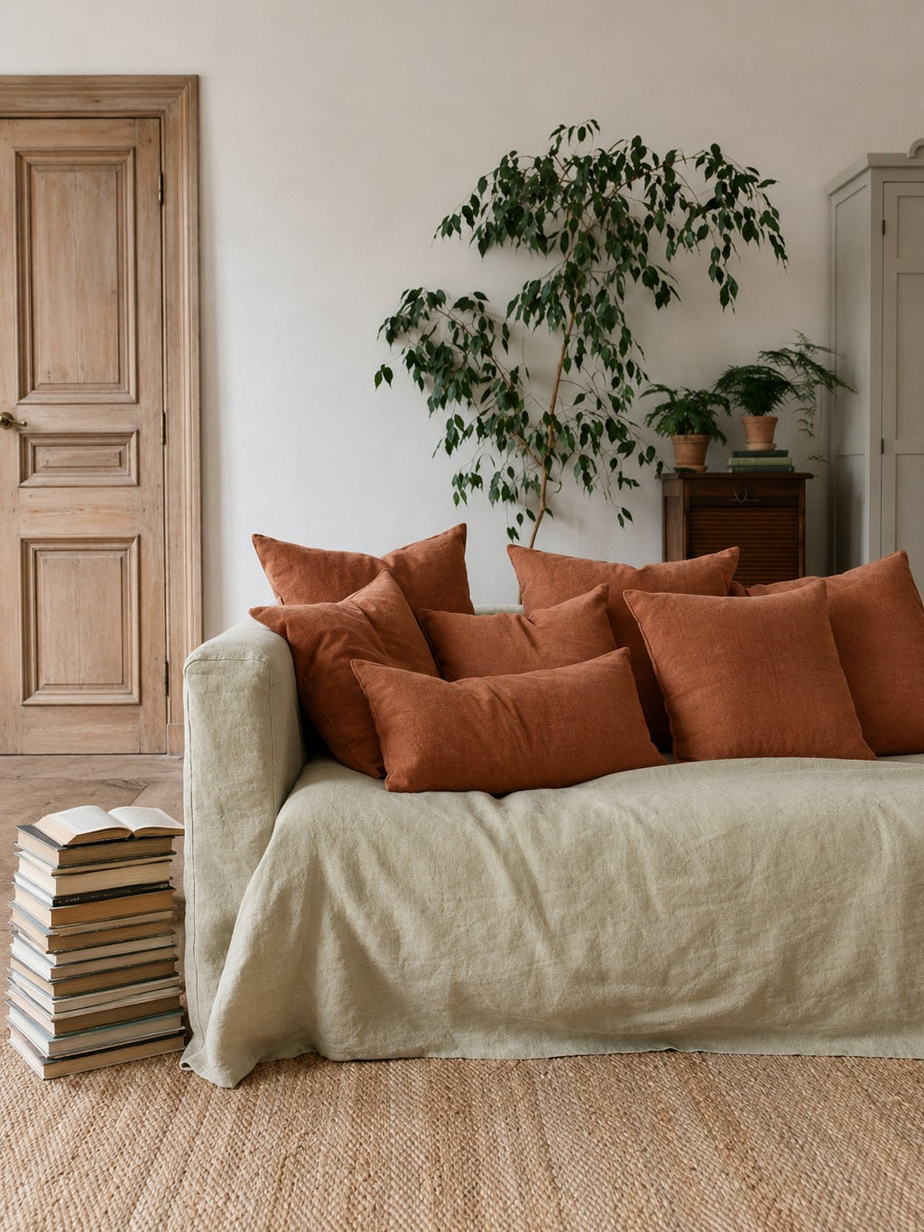 100% Pure Linen Fabric by the Yard | Medium Weight