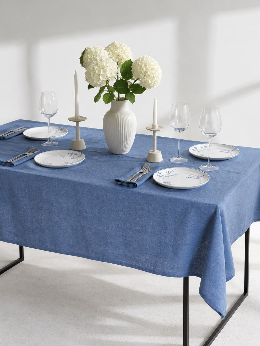 100% Pure Linen Fabric for Tablecloths & Napkins by the Yard
