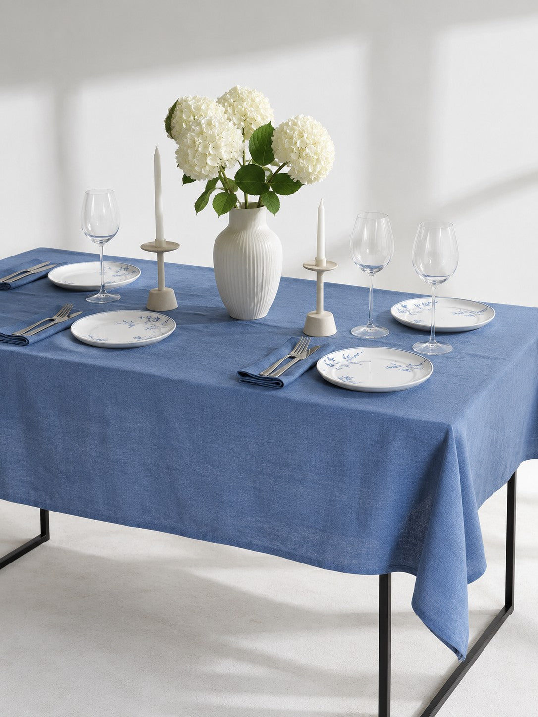 100% Pure Linen Fabric for Tablecloths & Napkins by the Yard