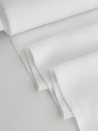 Snow White Sand Washed Linen Fabric by the Yard