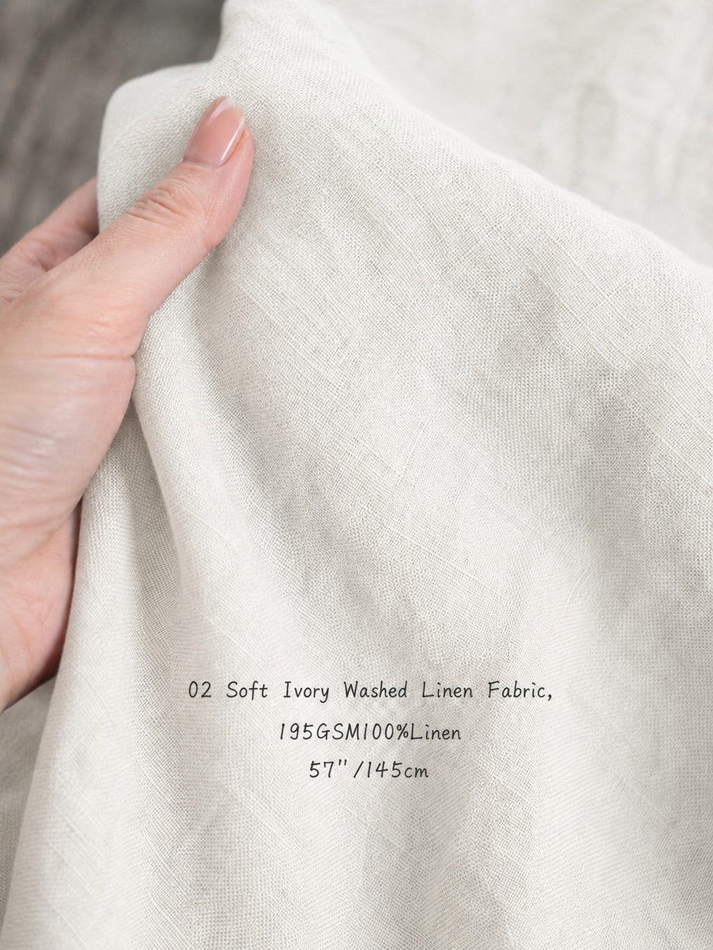 195GSM, StoneWashed 100% Pure Linen Fabric by the Yard – Medium Weight 188gsm, 57" Wide (Copy) (Copy) (Copy)