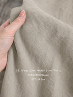 195GSM, StoneWashed 100% Pure Linen Fabric by the Yard – Medium Weight 188gsm, 57" Wide (Copy) (Copy) (Copy)