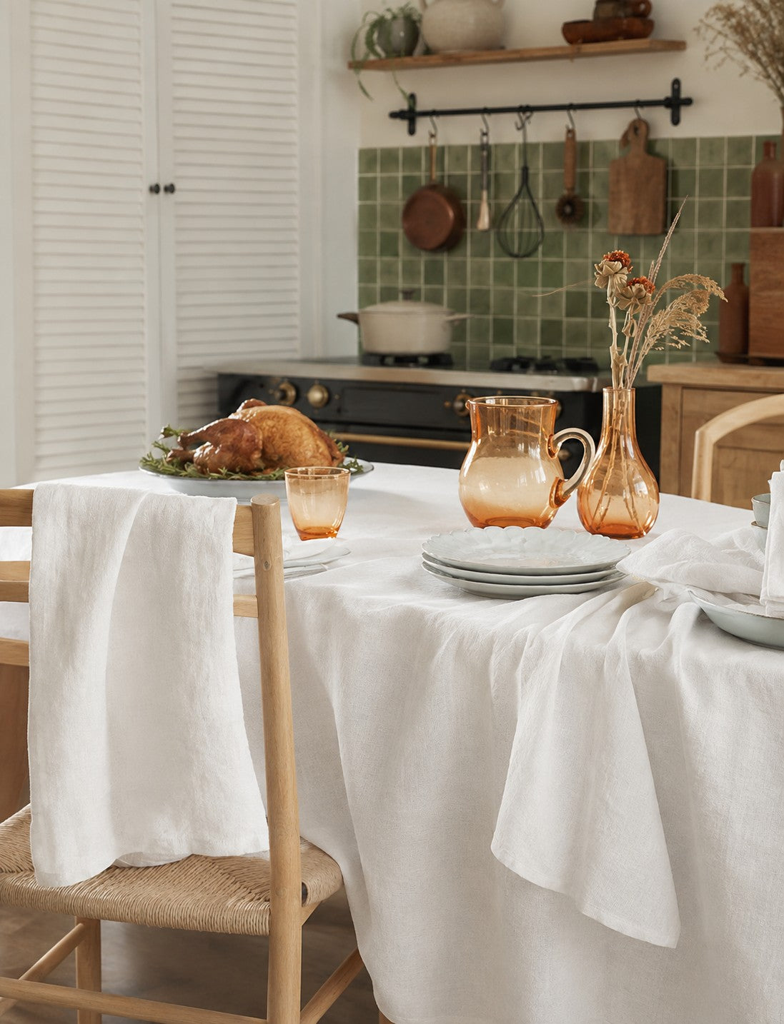 195GSM, StoneWashed 100% Pure Linen Fabric by the Yard – Medium Weight 188gsm, 57" Wide (Copy) (Copy)