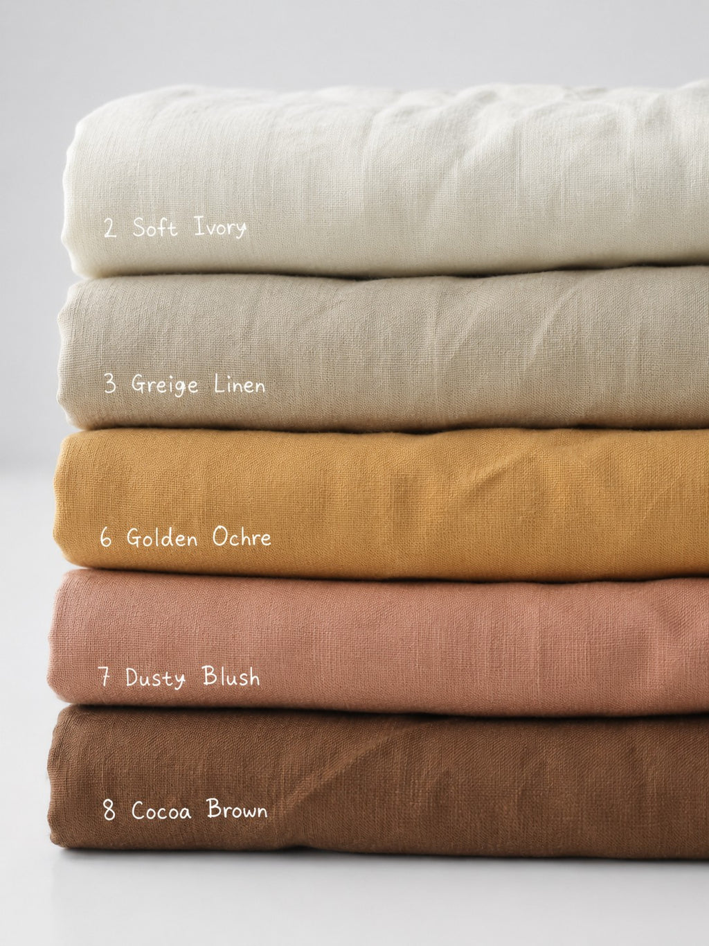 195GSM, StoneWashed 100% Pure Linen Fabric by the Yard – Medium Weight 188gsm, 57" Wide (Copy) (Copy) (Copy)