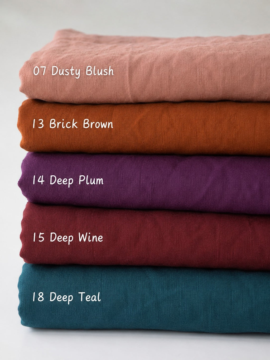195GSM, StoneWashed 100% Pure Linen Fabric by the Yard – Medium Weight 188gsm, 57" Wide (Copy) (Copy) (Copy)