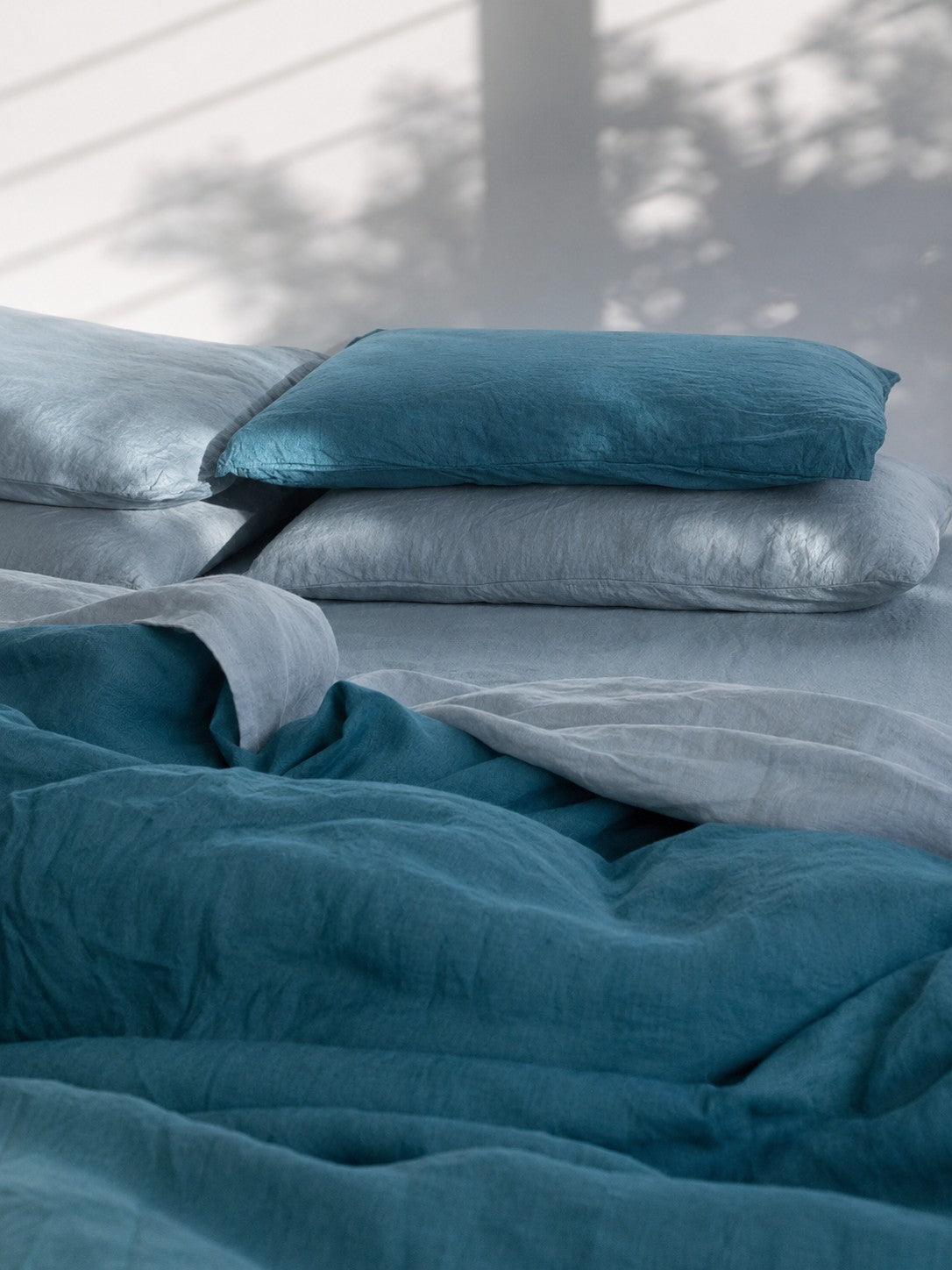 Soft Washed Pure Linen Fabric by the Yard |Medium Weight  57" Wide