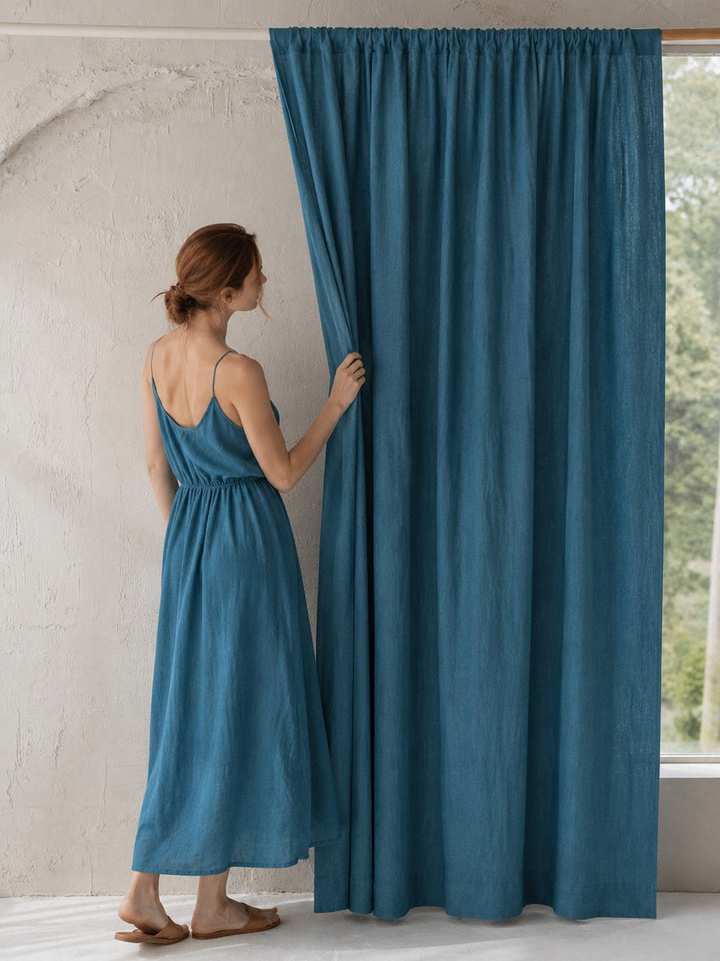 195GSM, StoneWashed 100% Pure Linen Fabric by the Yard – Medium Weight 188gsm, 57" Wide (Copy) (Copy)