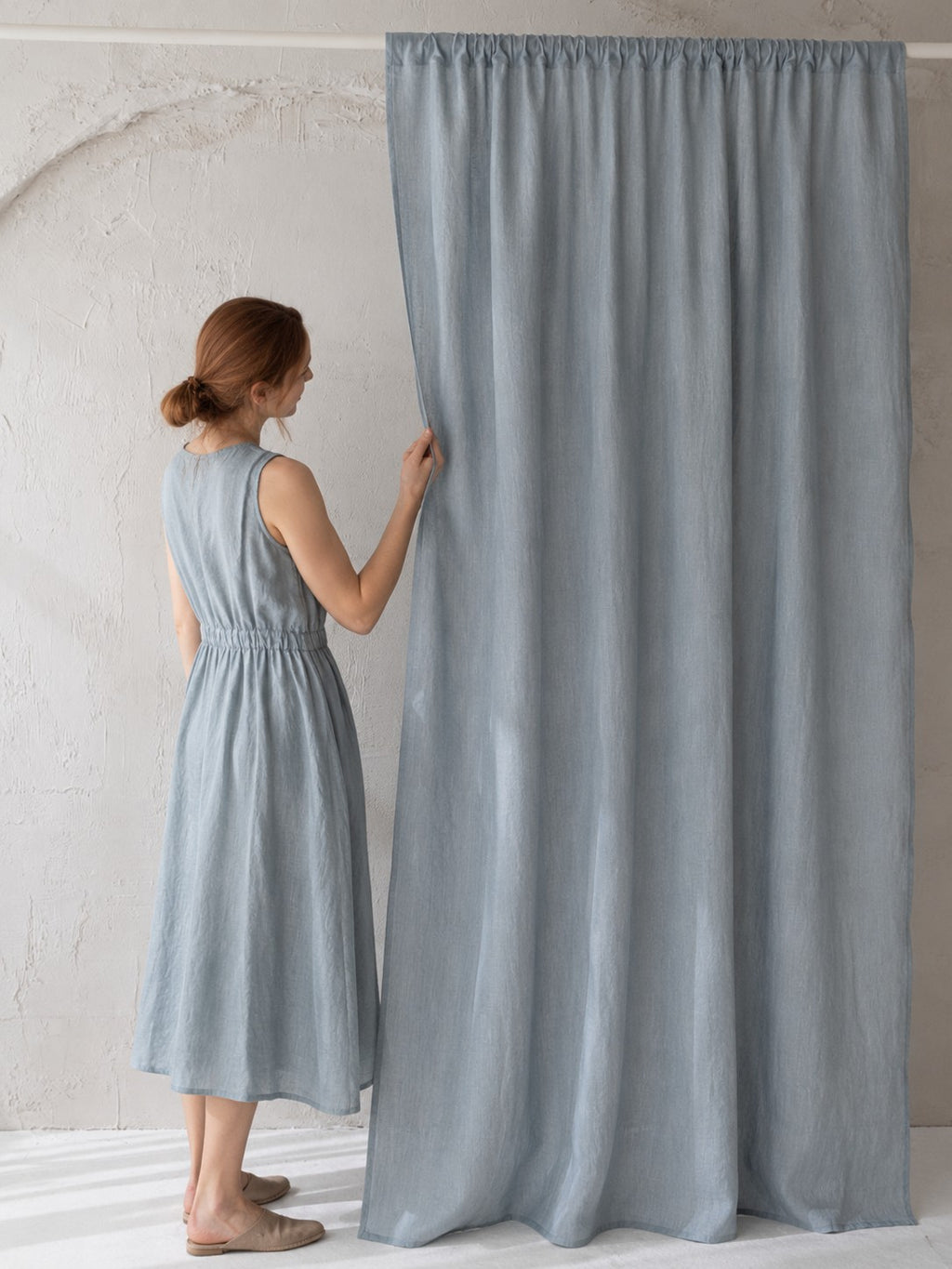 195GSM, StoneWashed 100% Pure Linen Fabric by the Yard – Medium Weight 188gsm, 57" Wide (Copy) (Copy)