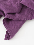 Deep Plum Sand Washed Linen Fabric by the Yard & Swatch