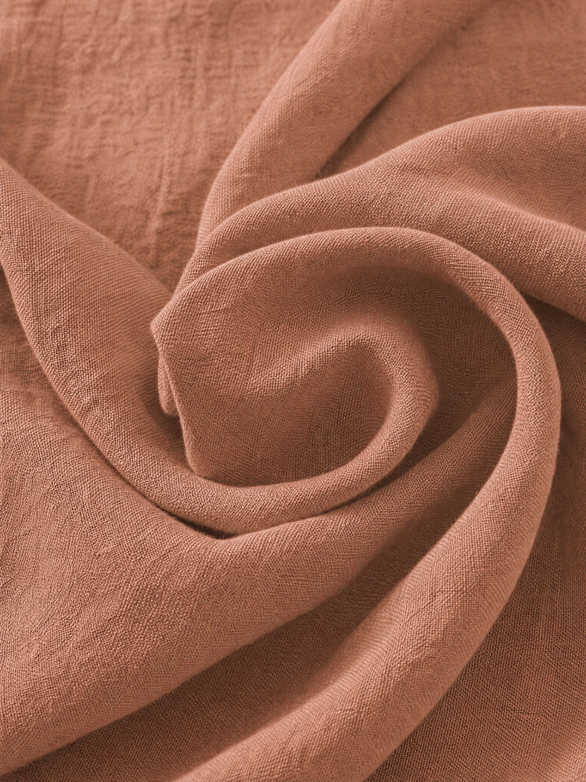 Clay Blush Sand Washed Linen Fabric by the Yard & Swatch