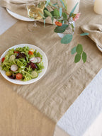 Wheat Beige Sand Washed Linen Fabric by the Yard & Swatch