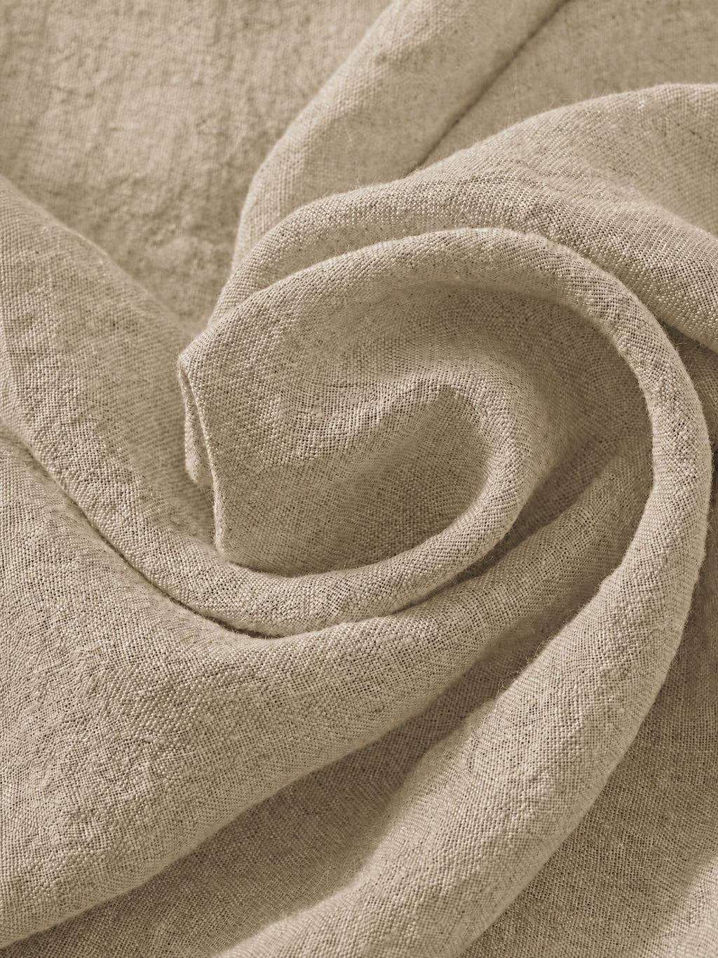 Wheat Beige Sand Washed Linen Fabric by the Yard & Swatch