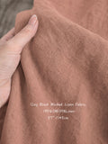 Clay Blush Sand Washed Linen Fabric by the Yard & Swatch