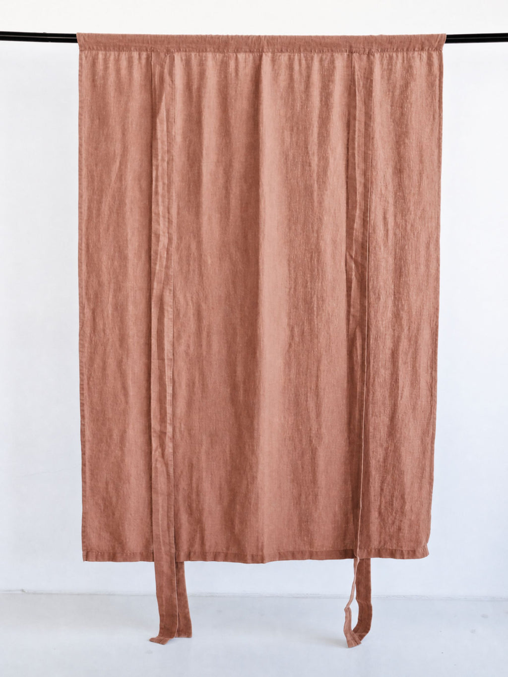 Clay Blush Sand Washed Linen Fabric by the Yard & Swatch