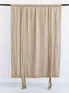 Wheat Beige Sand Washed Linen Fabric by the Yard & Swatch