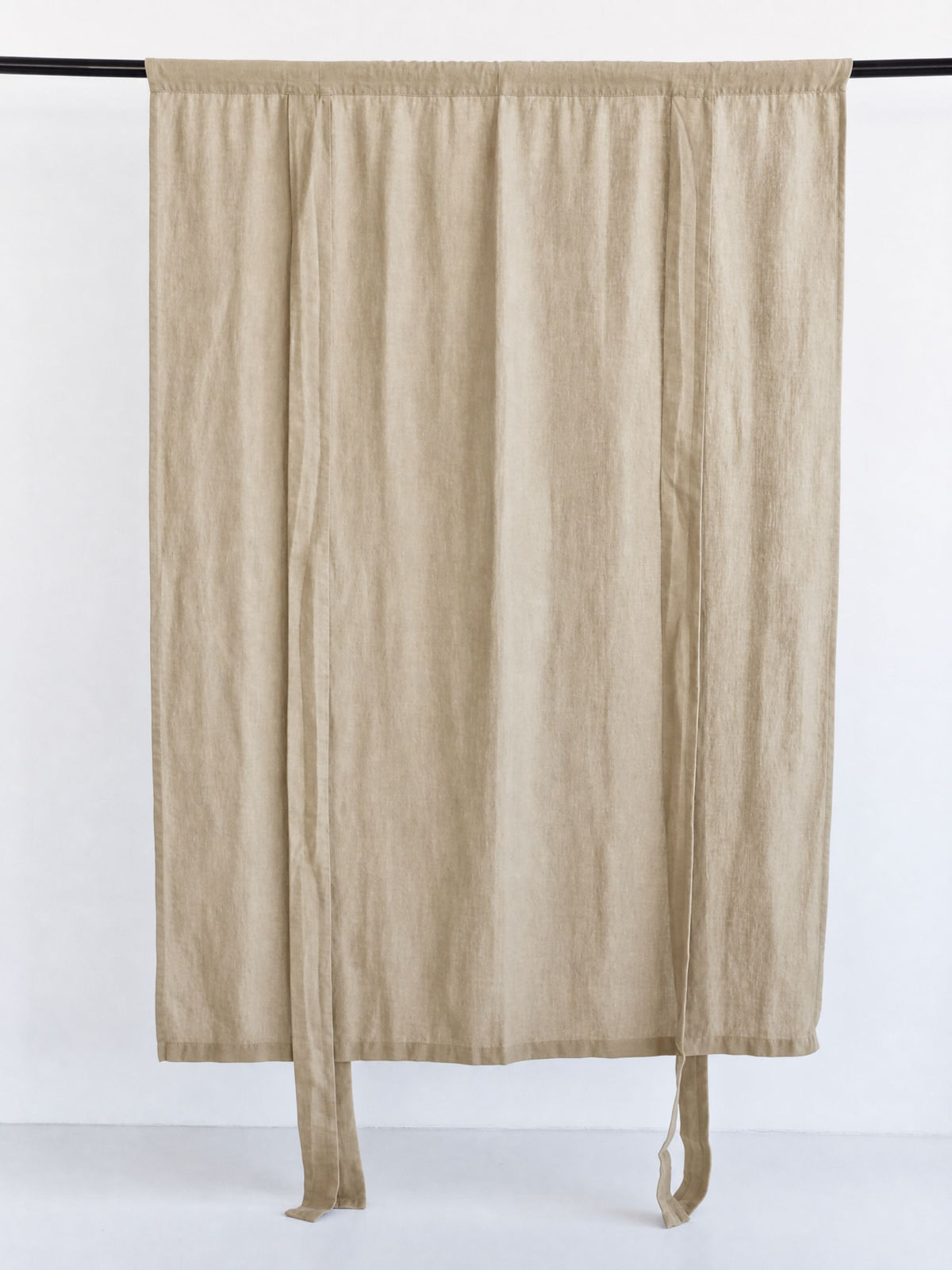 Wheat Beige Sand Washed Linen Fabric by the Yard & Swatch