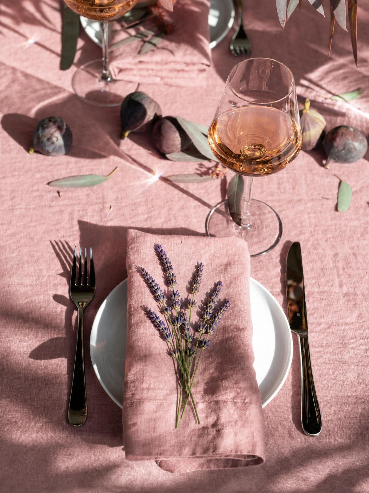Dusty Blush Sand Washed Linen Fabric by the Yard & Swatch
