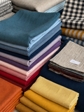 Linen Fabric for Roman Shades & Café Curtains – 188gsm Pure Linen