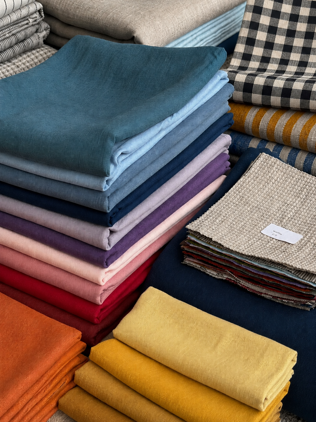 Linen Fabric for Roman Shades & Café Curtains – 188gsm Pure Linen