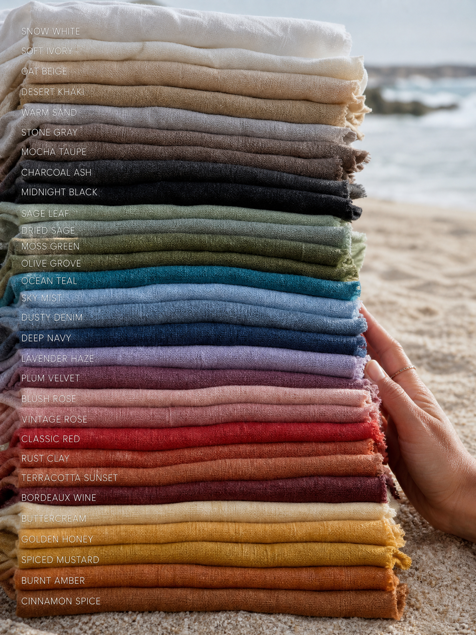 Pure Linen Fabric for Pillows & Cushions – 188gsm Medium Weight