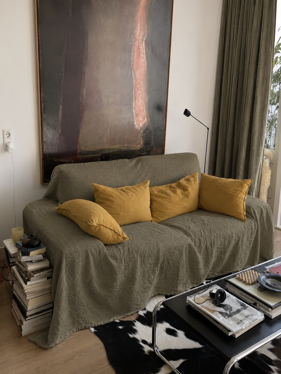 Pure Linen Fabric for Pillows & Cushions – 188gsm Medium Weight
