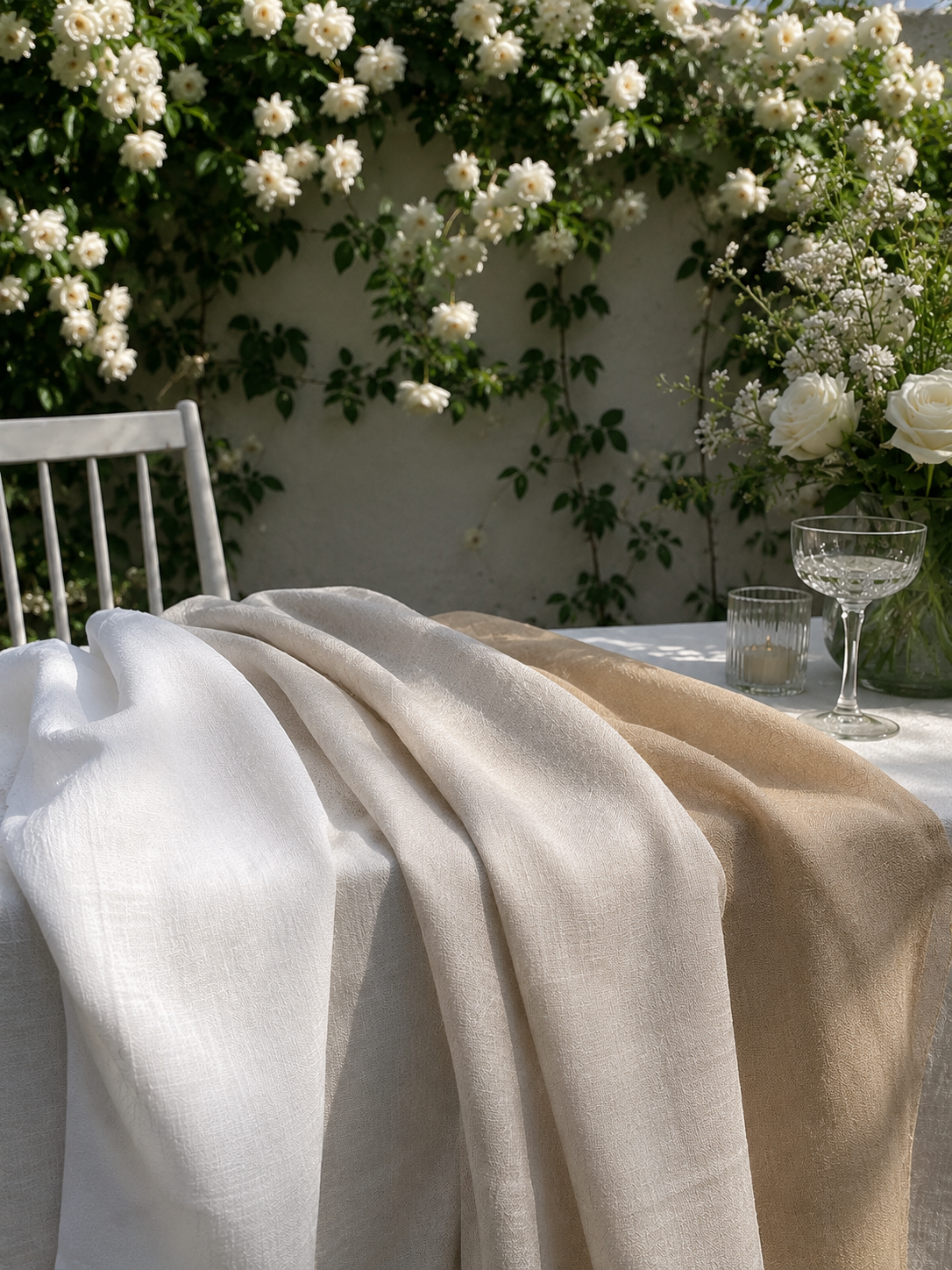 Pure Linen Fabric for Home Decor – 188gsm Medium Weight, 57" Wide