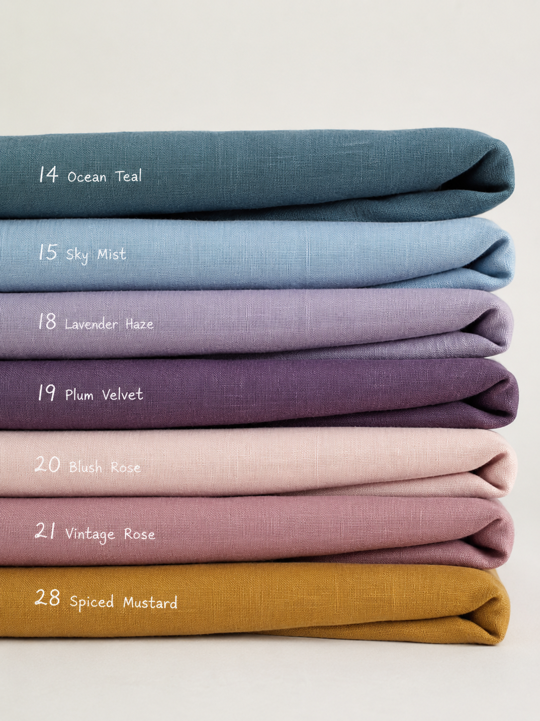 Pure Linen Fabric for Interior Design – 188gsm Medium Weight, 57" Wide
