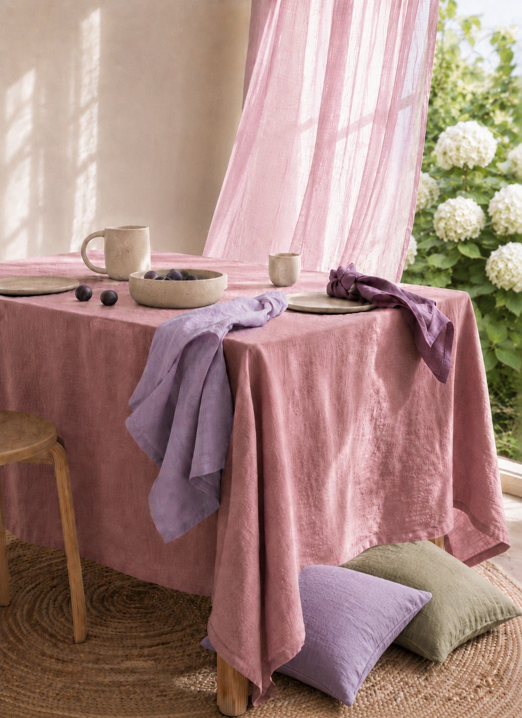Pure Linen Fabric for Interior Design – 188gsm Medium Weight, 57" Wide