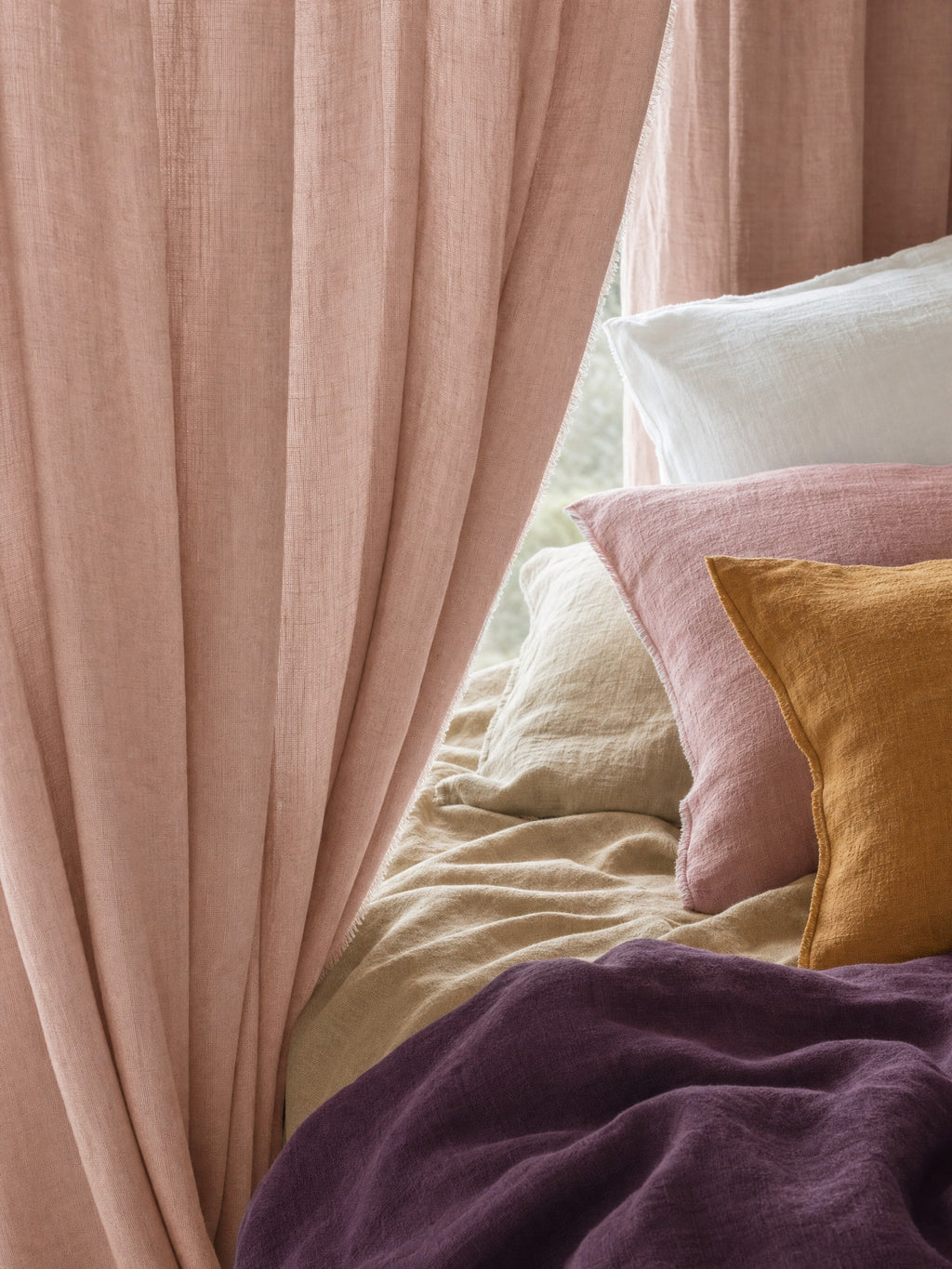100% Pure Linen Fabric by the Yard | Medium Weight