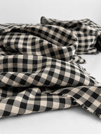checked linen, 100% Pure Linen Fabric by the Yard – Medium Weight 188gsm, 57" Wide (Copy) (Copy) (Copy)