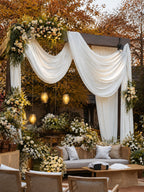 100% Pure Linen Fabric for Weddings & Events by the Yard