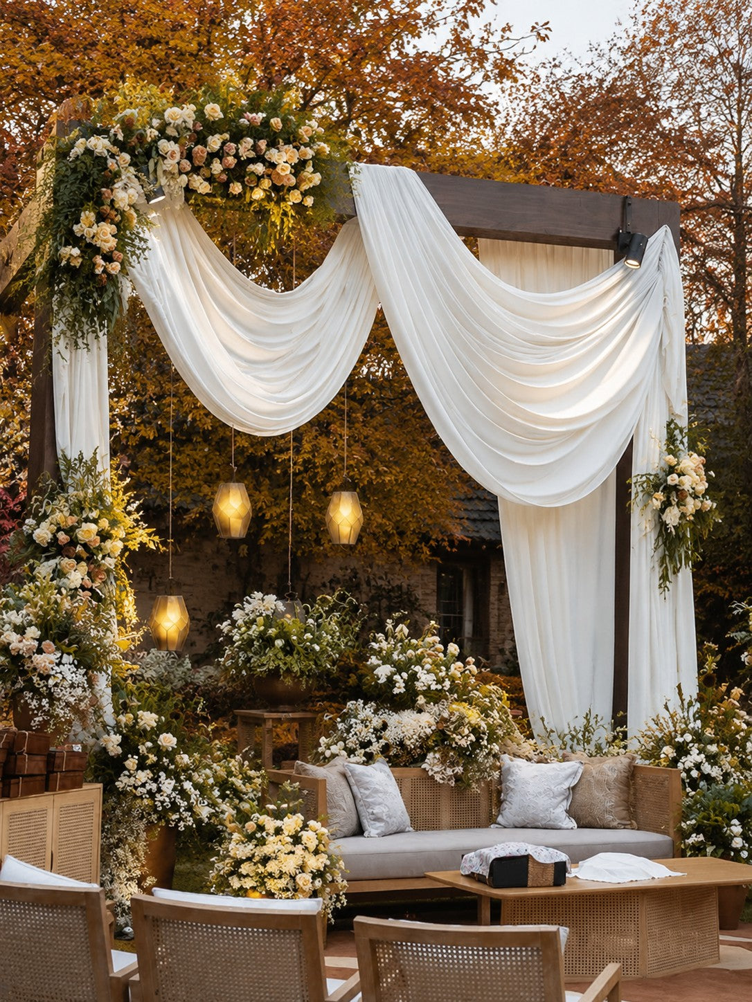 100% Pure Linen Fabric for Weddings & Events by the Yard