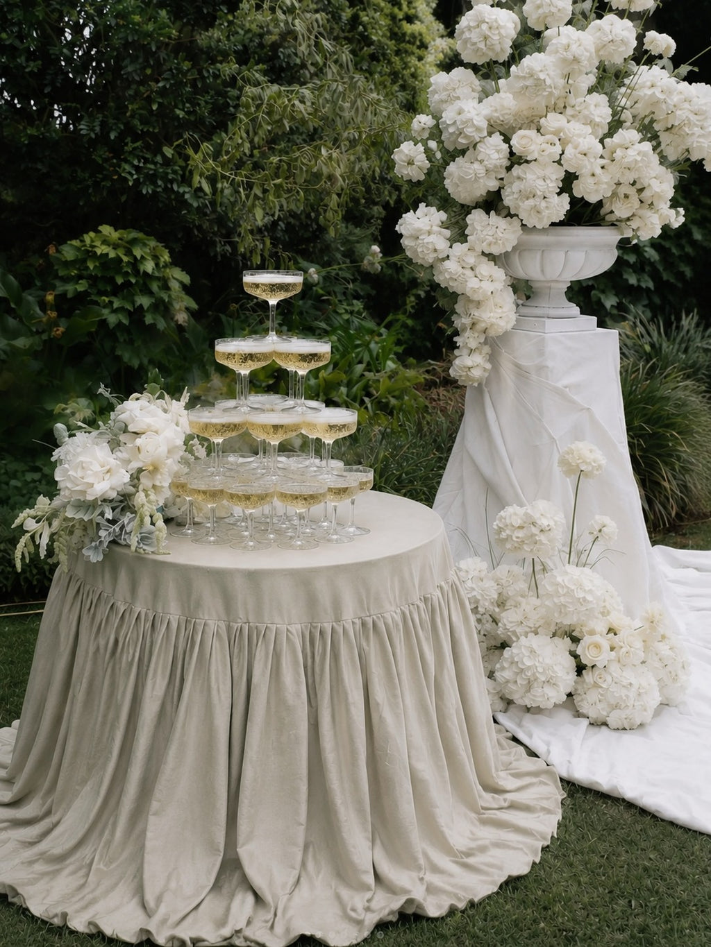 100% Pure Linen Fabric for Weddings & Events by the Yard